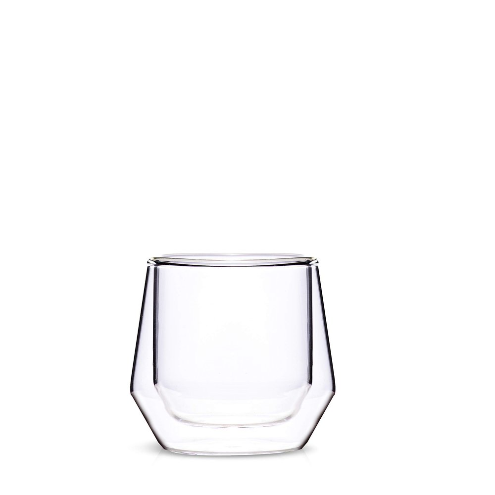 Hearth Double Walled Glass Espresso Cups I 2, 2.5oz Clear Insulated Shot Glasses I Perfect For Single Shots | Uniquely Designed In The USA by Espresso Parts Ltd.