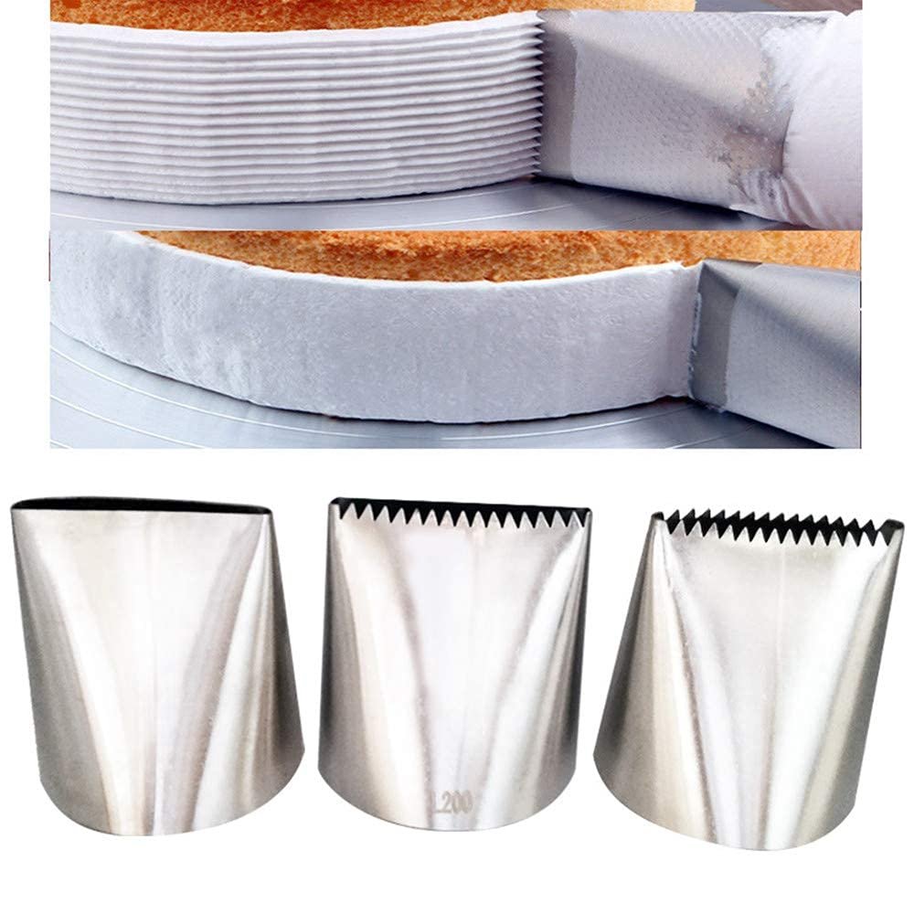 Piping Tips For Cake Decorating, Stainless Steel Icing Piping Nozzles For Pastry Fondant Decorating Tools (C)