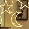 ALFEUND 7.5ft Decorative Starry String Curtain Lights Moons and Stars LED Night Light for Home Decoration Party,Remote Control USB Powered view 3