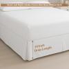 ARlinen RV King Bed Skirt 72x80, 10-Inch Drop with Split Corners, Tailored Pleated Design, Wrinkle-Free Microfiber, Easy Fit for Box Spring or Bed Frame, White view 4