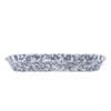 Golden Rabbit Enamelware Oval Basket, 16 x 6 inch, Grey Swirl view 2
