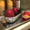 Golden Rabbit Enamelware Oval Basket, 16 x 6 inch, Grey Swirl view 3