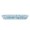 Golden Rabbit Enamelware Oval Basket, 16 x 6 inch, Sea Glass view 2