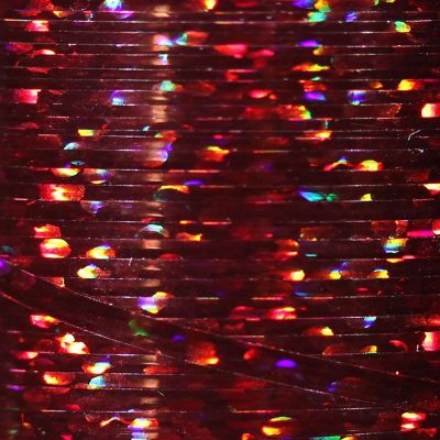 Veevus Holographic Tinsel (Cranberry, Small)
