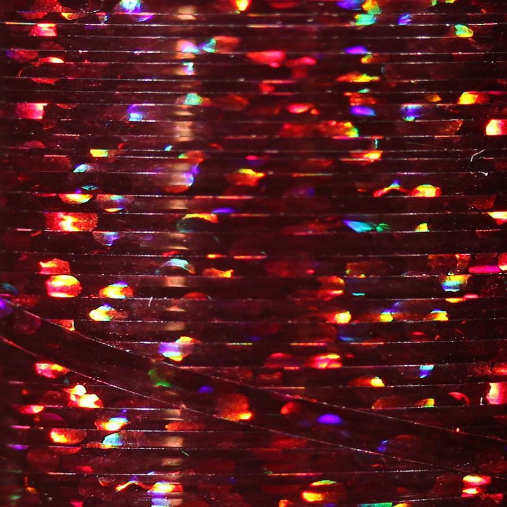 Veevus Holographic Tinsel (Cranberry, Small)