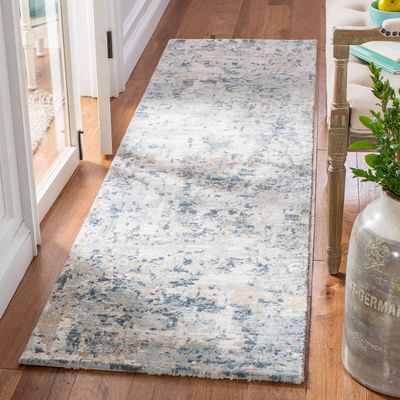 Martha Stewart x SAFAVIEH Area Rug Collection - 2'2" x 8' Runner, Cream & Beige, Non-Shedding & Easy Cleaning, Ideal for Living Room, Bedroom, Foyer, Hallway (MSR652A)