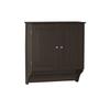 RiverRidge Ashland Two-Door Bathroom Storage Cabinet - Gray - Wall Mounted Medicine Cabinet Over Toilet Storage with Towel Rail and 2 Fixed Interior Shelves view 1