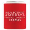 40th Birthday Supplies Making America Great Since 1986 96-Pack Ultra Slim Can Drink Sleeves view 4