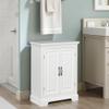Teamson Home St. James Freestanding Floor Cabinet Bathroom Living Room Storage Organizer with 2 Doors 2 Adjustable Inner Shelves, White view 2