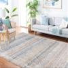 Martha Stewart x SAFAVIEH Area Rug Collection - 4' x 6', Cream & Grey, Non-Shedding & Easy Cleaning, Ideal for Living Room, Foyer, Bedroom, Accent Space (MSR646G) view 3