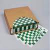 12x12 Waxed Sheet, Green Checkered, Basket Liner or Sandwich Wrap, 1000 Sheets Per Box, Brown Paper Goods 7B4-HTG view 1