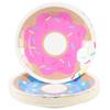 Pandecor 50 Pcs Donut 7 Inch Disposable Paper Dessert Plates for Donut Birthday Party Decoration (donut) view 2