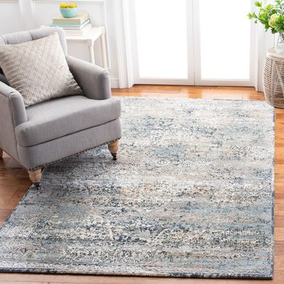 Martha Stewart x SAFAVIEH Area Rug Collection - 4' x 6', Cream & Beige, Non-Shedding & Easy Cleaning, Ideal for Living Room, Foyer, Bedroom, Accent Space (MSR693A)