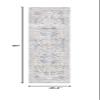 Martha Stewart x SAFAVIEH Area Rug Collection - 2'2" x 8' Runner, Cream & Beige, Non-Shedding & Easy Cleaning, Ideal for Living Room, Bedroom, Foyer, Hallway (MSR693D) view 2