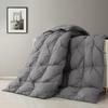 SLEEP-NEST 1000 TC Oversized King Comforter 116x98 Pinch Pleated Pintuck Duvet Insert with 8 Corner tabs 1 Piece All Season Down Alternative 500 GSM Bed Quilt Super Soft & Breathable, Dark Grey view 1
