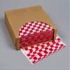 12x12 Waxed Sheet, RED Checkered, Basket Liner or Sandwich Wrap, 1000 Sheets Per Box, Brown Paper Goods 7B4-R view 1