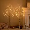 Hairui Pre Lit Birch Tree 2 Pack 4FT 72 Warm White LED White Christmas Tree for Indoor Outdoor Home Christmas Spring Easter Holiday Decoration Indoor Outdoor view 1