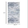 Martha Stewart x SAFAVIEH Area Rug Collection - 2'2" x 8' Runner, Cream & Blue, Non-Shedding & Easy Cleaning, Ideal for Living Room, Bedroom, Foyer, Hallway (MSR692M) view 2