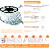 SURNIE LED Rope Lights Outdoor Waterproof: 150FT LED Rope Lighting Dimmable - 110V 6500K Daylight White String Light Tube Cuttable Connectable for Garden Patio Party Indoor Decoration, Not Flat Strip view 4