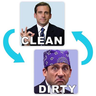 Michael Scott Prison Mike Funny Dishwasher Magnet Clean Dirty Sign Sticker