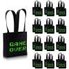 BLUE PANDA VR Party Favor Bags - 6.5" x 7" x 2" Black & Green Pack of 24 - Laser Tag Gift Bags for Boys - Sleepover Favor Sacks view 1