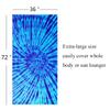 2 Packs Oversized Beach Towel Set Extra Large Big XL Pool Camping Swim Clearance Towels 36x72 Soft Blanket Cruise Essentials Accessories Must Haves Vacation Necessities Adult Gifts Stripe Boho Blue view 3