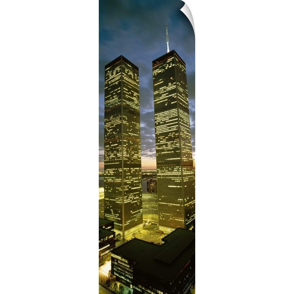 CANVAS ON DEMAND Towers viewed from a Woolworth Building, Wall Decal, New York City Artwork