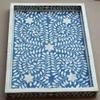 Beautifully Handcrafted Antique Bone Inlay Serving Tray | Decorative Food Platter | Blue Colour Home Decor Tray | Wooden Tray | Handcrafted Ottoman Tray - Fairdeal Handicrafts view 2
