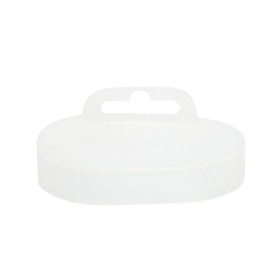 125ea - 1-3/4 X 2-1/2 Clear Closure Oval Cap