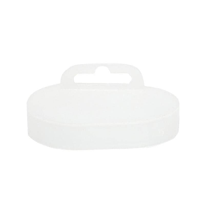 125ea - 1-3/4 X 2-1/2 Clear Closure Oval Cap