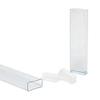 105ea - 7/16 X 1 X 4 0.015 Clear RecTurquoisele Container view 2