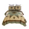 Donna Sharp Contemporary Polyester Quilt Set - Sea Breeze Star - 3-Piece Queen Size Quilt Set, Includes Quilt, and Two Standard Pillow Shams Perfect for Coastal and Souhtwest Decor view 2