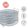 Dehydrator Rack For Ninja Foodi Accesories, Pressure Cooker and Air Fryer 6.5 Quart & 8 Quart - Stainless Steel Cooker Rack With Five Stackable Layers view 3