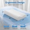 AM AEROMAX 26" Queen Size Contour Memory Foam Pillow, Cervical Pillow for Neck Pain Relief, Neck Orthopedic Sleeping Pillows for Side, Back and Stomach Sleepers view 3
