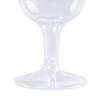 DecorFest 5.5 oz Premium Disposable Plastic Wine Glasses 4.75" (40-Count) Crystal Clear, Hard Plastic, 2 Piece Construction view 2