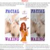 Facial IX Waxing Salon Services Sign Advertising Marketing Dcor Vertical (PERFORATED 70/30 See-Through Window Mesh Vinyl Sign [OUTDOORS], 36H x 24W) view 3