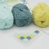 GloryMM Clear Polyester Embroidery Set Needle Thread Mesh Grid Cloth Tool Starter Kit,2# view 2