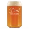 Bevvee Dad Est 2020 - New Father Beer Can Pint Glass Gift for First Time Parents - Decorative 16 Oz Glasses view 1