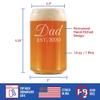 Bevvee Dad Est 2020 - New Father Beer Can Pint Glass Gift for First Time Parents - Decorative 16 Oz Glasses view 4
