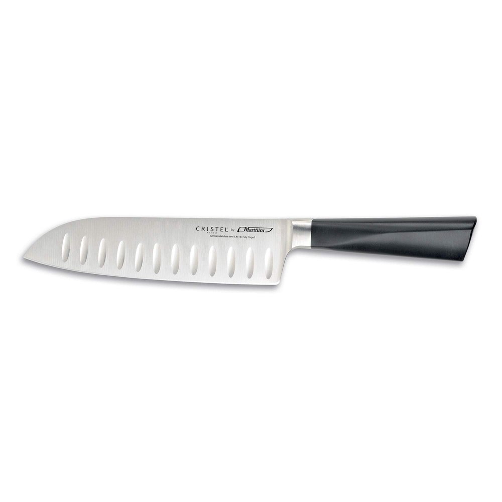 Cristel, 1.4116 grade stainless Steel Santoku Knife, Perfectly balanced, X Marttiini, 7".