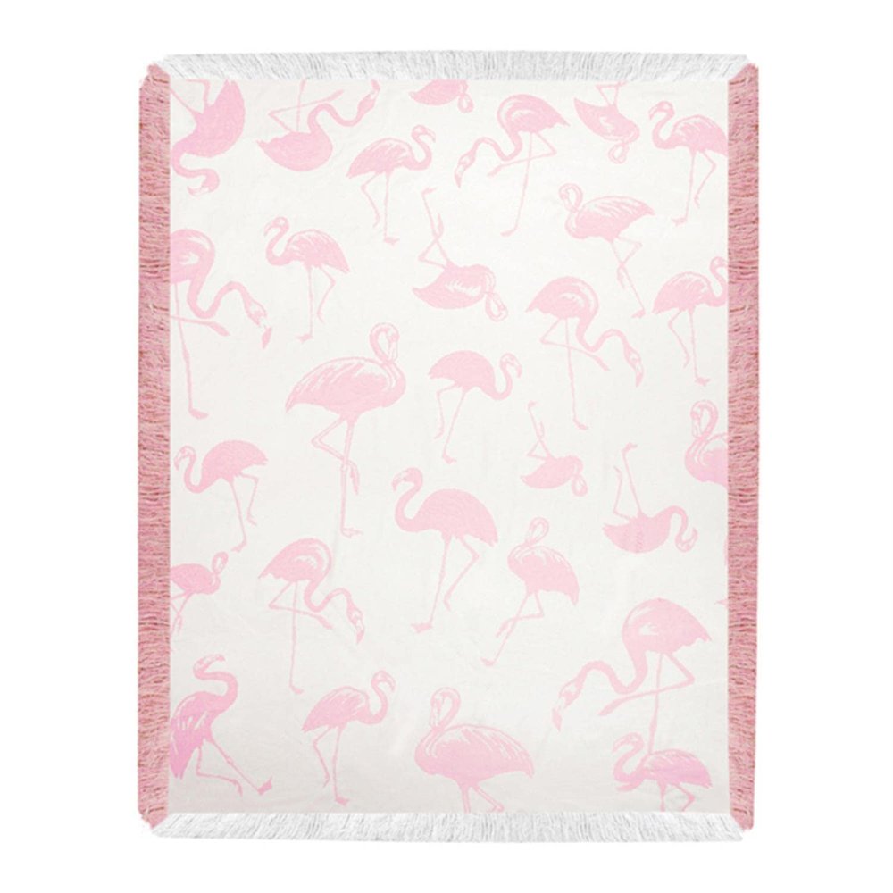 Manual Woodworker ATRPFT Pink Flamingo Toss Ray Throw Blanket, 48 x 60 inch