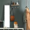 Design House 207720 Wall-Mounted Double Hook for Coat Hat Towel Robe in Bathroom or Closet Satin Nickel 5-Pack view 4