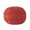 nuLOOM Berlin Casual Knitted Filled Ottoman Pouf view 3