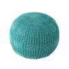 nuLOOM Berlin Casual Knitted Filled Ottoman Pouf view 2