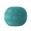 nuLOOM Berlin Casual Knitted Filled Ottoman Pouf view 4