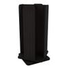 Restaurantware Restpresso 9 x 18 Inch Coffee Cup and Lid Organizer 1 Revolving Cup and Lid Holder - 4 Section Countertop Black Bamboo Cup and Lid Dispenser For Restaurants Homes or Offices view 2