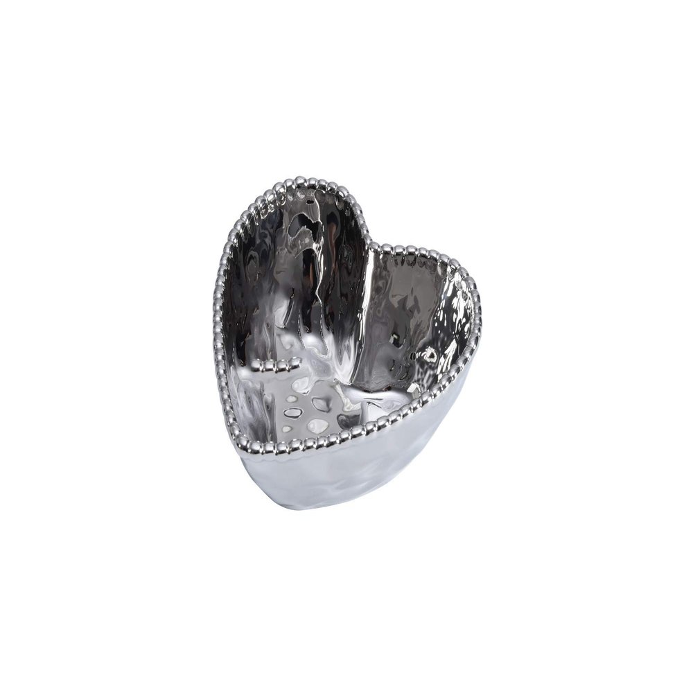 Pampa Bay Love is in the Air Heart Porcelain Bowl, Silver