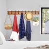 WEBI Rustic Coat Rack Wall Mount,10 Hooks,38 9/16" Long Coat Hooks Wall Mounted,16 Hole to Hole,Wood Coat Hanger Wall,Hook Rack Hooks for Hanging Coats,Jacket,Clothes,Hats,Brown view 4