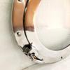 12" Maritime Shiny Silver Porthole Round Window Glass Nautical Boat Ship Porthole Decor view 3