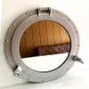 11.5" Mirror Porthole Silver Powder Coated Finish Wall Hanging Nautical Home Decorative view 2